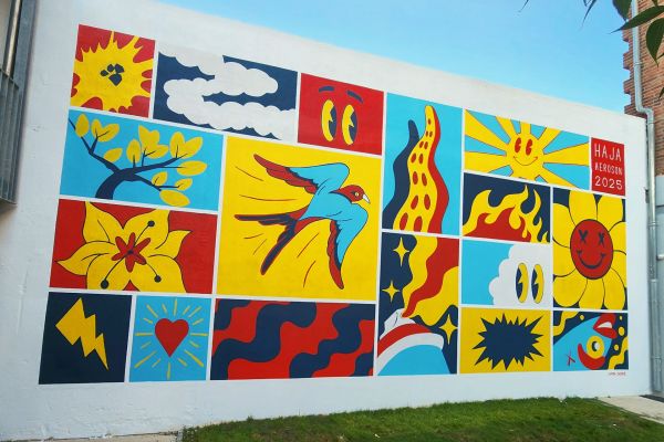 Une Fresque colorée pour l'HAJA d'Albi